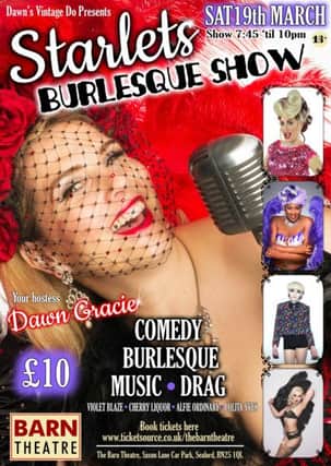 Starlets Burlesque at the Barn Theatre in Seaford SUS-160703-114153001