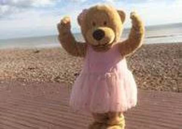 Twinkle the babyballet bear comes to Bognor Regis seafront