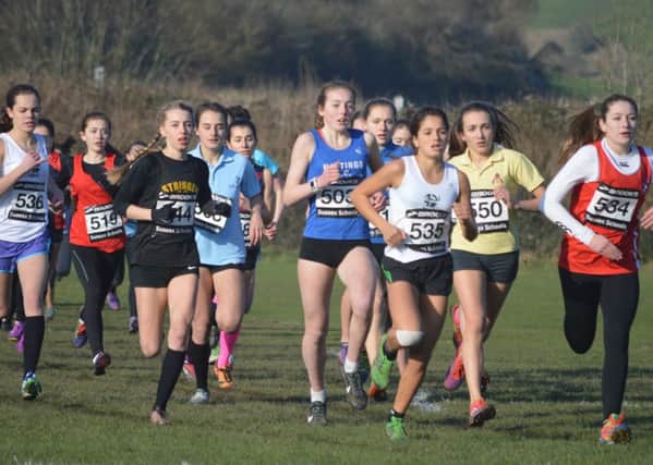 Action from the schools cross-country at Waterhall in January / Picture by Sara Ellis