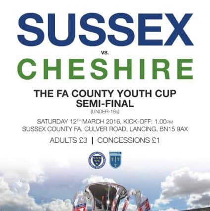 Sussex v Cheshire FA County Youth Cup