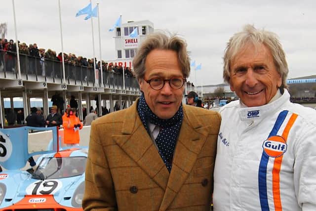 Lord March alongside Le Mans legend Derek Bell, from Pagham