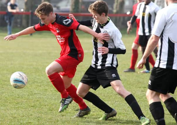 Action from Wick & Barnham Uniteds draw with St Francis Rangers on Saturday