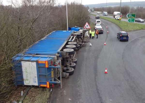 The A264 is set to be closed so the lorry can be recovered