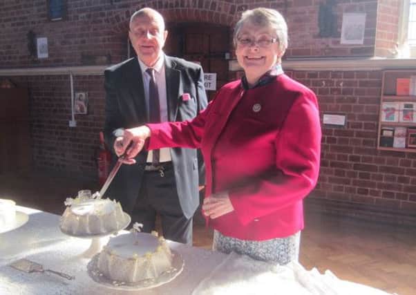 Lynda and Mark Lynham renewed their vowes to mark their golden wedding anniversary at St Barnabas Church