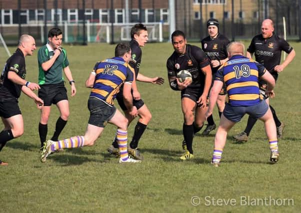 Action from Burgess Hill's league and cup double header win vs Uckfield.  
Final score 22-17. Picture by Steve Blanthorn. fBr0xbiDDEM9RHxTTN8V