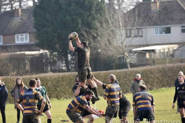 Action from Burgess Hill's league and cup double header win vs Uckfield.  
Final score 22-17. Picture by Steve Blanthorn. iW3mkNFfxhIm8K6XYcob