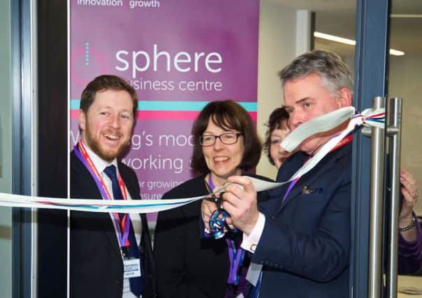 The official opening of the Sphere business centre at Northbrook College on Friday. Picture by Martin Bloomfield SUS-160314-152001001