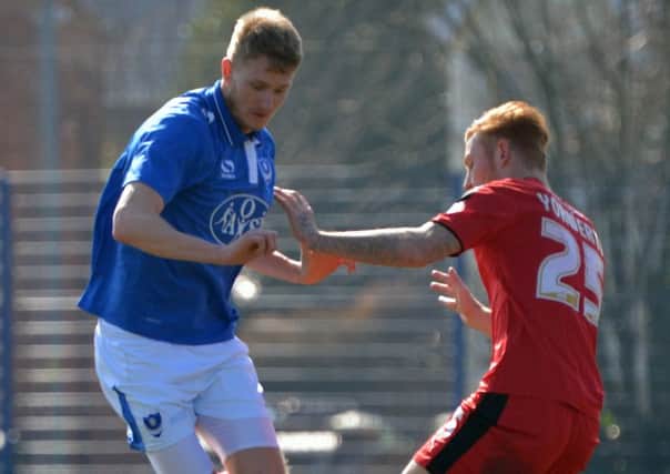 Michael Smith in action for the reserves yesterday Picture: Colin Farmery