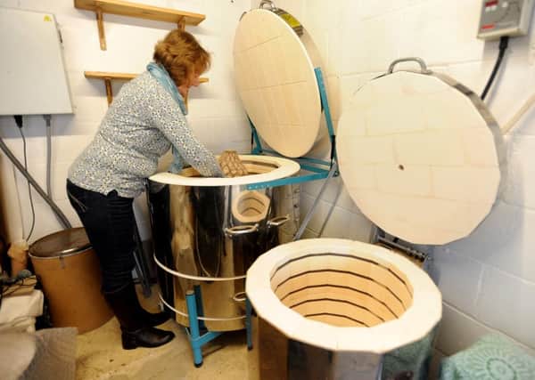 Sculptor Su Cloud has launched creative clay classes using her new kiln. Photo: Steve Robards   SR1605241