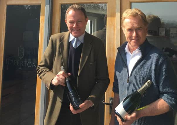 Upperton vineyard owner Andy Rogers and Nick Herbert  CONTRIBUTED