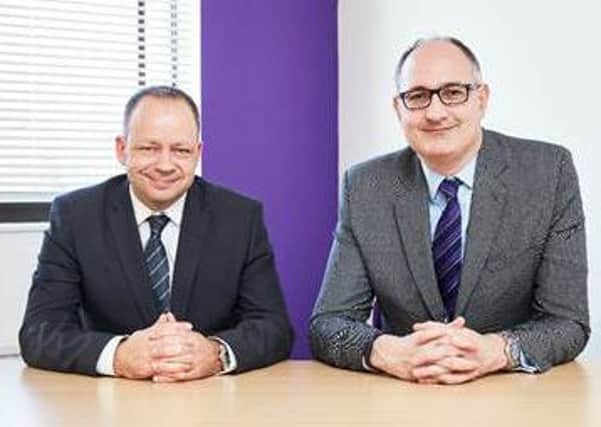 (Left) Nigel Fright, managing partner Kreston Reeves and Richard Spofforth, managing partner Spofforths