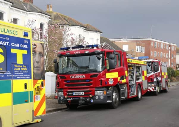 MAN TRAPPED IN CELLAR  VICTORIA RD WORTHING - FIRE AND AMBULANCE AT SCENE SUS-160316-094003001