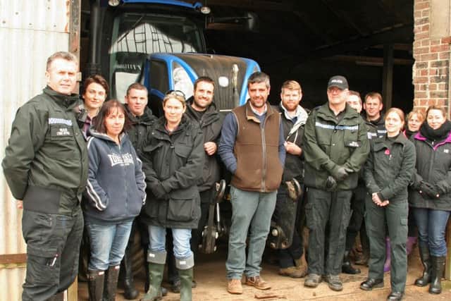 Sussex Police officers were hosted by the National Farmers' Union at the Iford Estate near Lewes were they got up to speed on farming and rural issues (photo submitted). SUS-160317-113647001