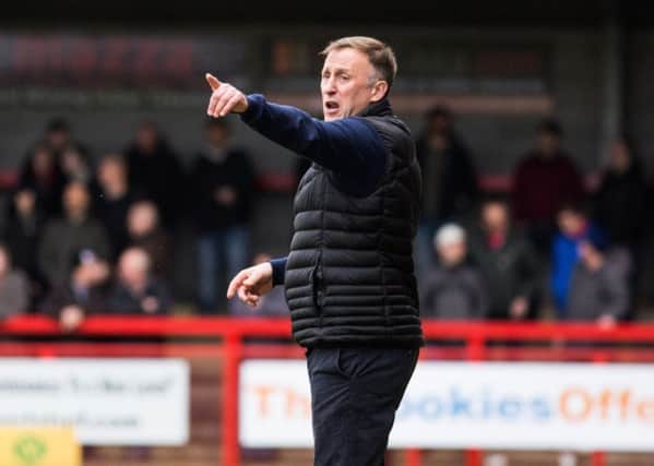 Crawley v Plymouth. Football. Mark Yates, Manager..  Pic Jack Beard DT4A3218 SUS-160222-170624001