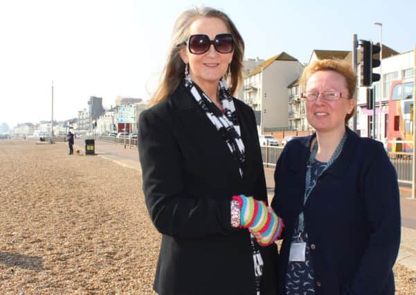 Hastings Borough Councillor Kim Forward and the council's new planning services manager Eleanor Evans