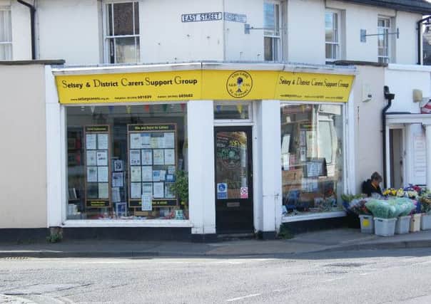 Carers' Support Selsey's information centre in the high street could go