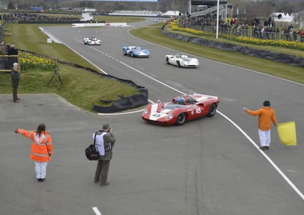 Goodwood Members' Meeting 2016. None of the pictured cars were involved in either accident