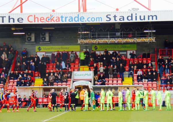 Crawley Town v Hartlepool Utd. Ppicture by Dylan Boorer