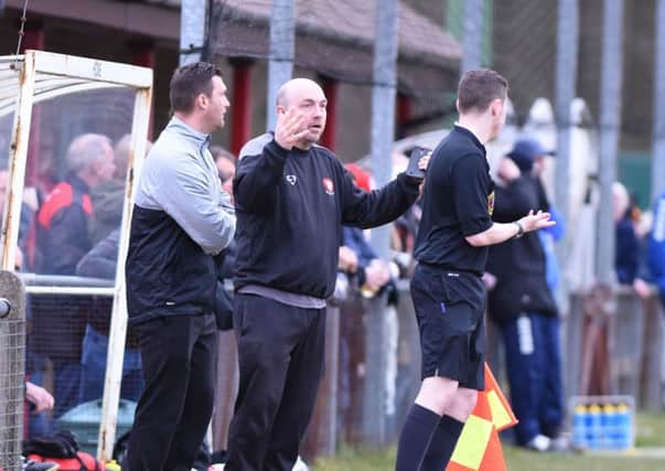 Wickwar and Dalgleish on the sidelines at Hassocks v Lancing. Picture by Phil Westlake SUS-160320-104346001