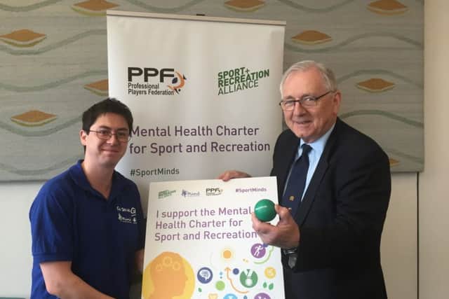 Sir Peter Bottomley supports mental health charter for sport and recreation SUS-160321-135216001