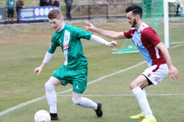 Action from Hastings United's 2-0 win at home to Whyteleafe on Saturday. Picture courtesy Joe Knight