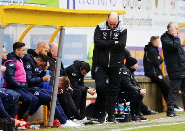 Paul Cook can't watch at Mansfield on Saturday. Picture: Joe Pepler