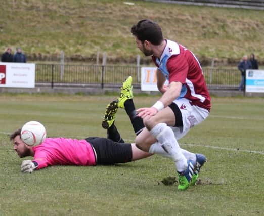 Action from Hastings United's 2-0 win at home to Whyteleafe on Saturday. Picture courtesy Scott White
