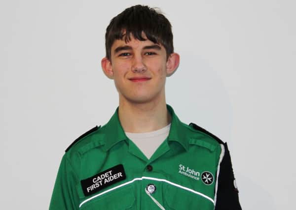 Shoreham teenager Will Hyatt, 14, has been named as St John Ambulance South District Cadet of the Year.