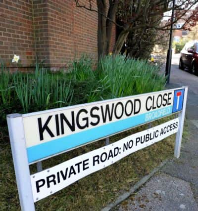 Kingswood Close, Crawley, where an American bulldog was seized by police after a young boy was attacked. Pic Steve Robards  SR1608845 SUS-160322-101616001