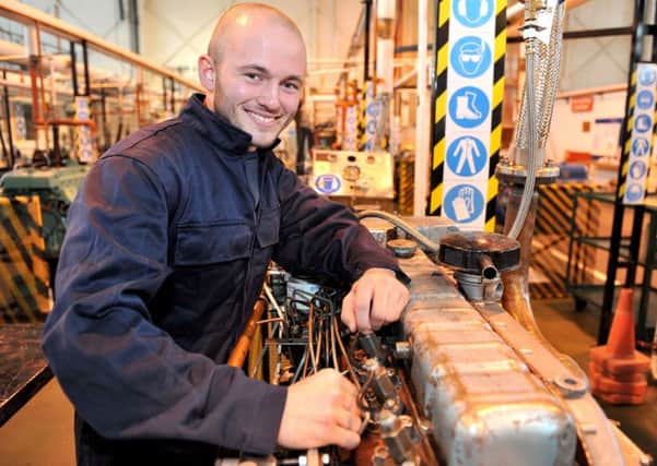 Edward Dean, from Worthing, is a marine engineer in training at HMS Sultan, the Royal Navys principal engineering establishment in Hampshire. Picture: Dave Jenkins