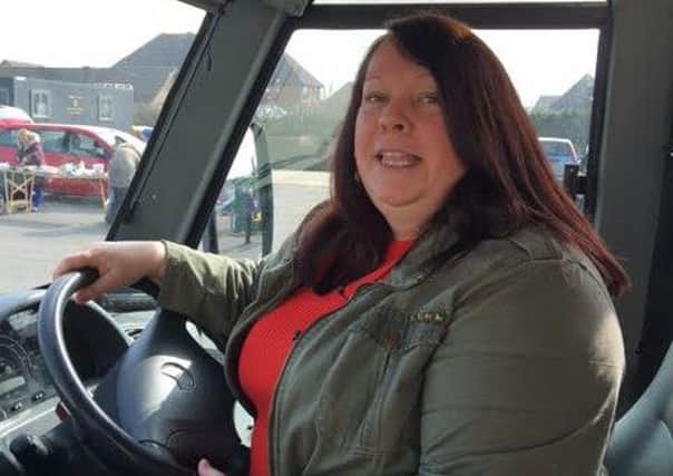 Helen Burton test drives Cuckmere community bus SUS-160323-163649001