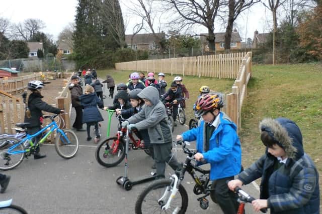 Sport Relief 2016 Pupils at Milton Mount School raised over Â£225 for Sport Relief while enjoying being active on their bikes and scooters - picture submitted by Milton Mount School