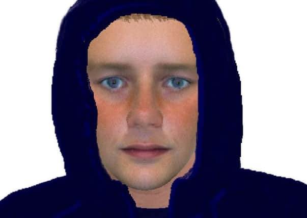 An e-fit of a man suspected of robbing a teenager of his schoolbag
