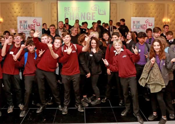Youngsters at the launch of Be the Change, pictures courtesy of Southern News & Pictures
