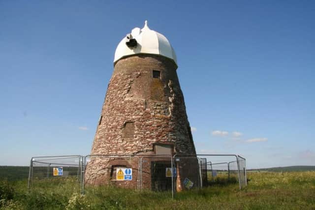 Halnaker Windmill has been without sails and closed off since 2013