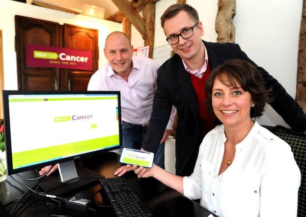 A Southwater company has created an internet search engine which raises money for charity, Jason Smith, Mariusz Lech, and Philippa Schlaefli. Pic Steve Robards  SR1610411 SUS-161104-153853001