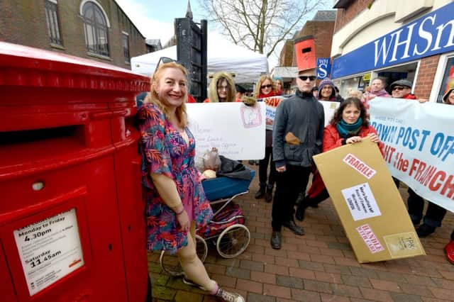Demo march against Lewes Post Office closure SUS-160603-155636008