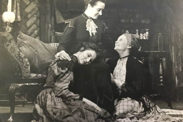 Judy (left of picture) performing with Joan Carol and June Dandridge in Ladies in Retirement, Worthing, in 1950