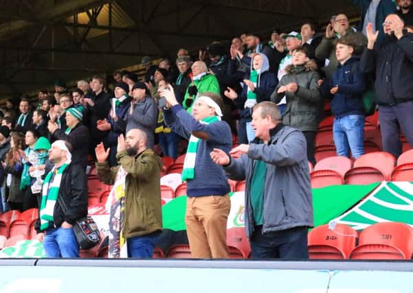 Bognor's fans have been on their travels every second day of late / Picture by Tim Hale