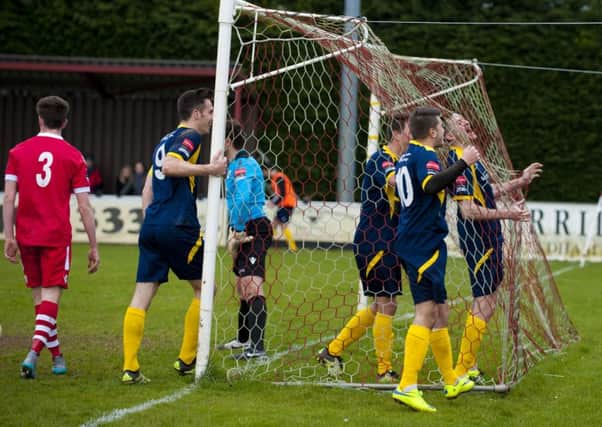 James Crane gets the winner at Needham Market / Picture by Tommy McMillan