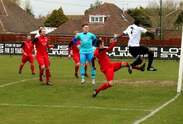 Pagham on the attack v Hassocks / Picture by Roger Smith