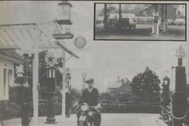 Percy Bish at County Oak Service Station 1933