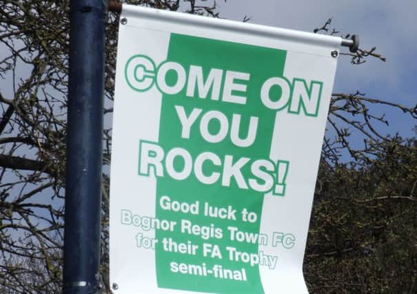 One of the lamppost banners in Bognor Regis for which Arun District Council sought planning permission