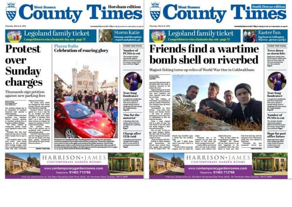 County Times front page 31.03.16