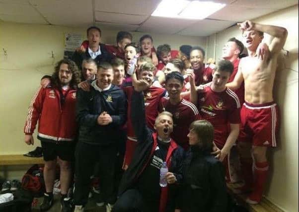 Worthing celebrate winning the Ryman League South Division under-21 title