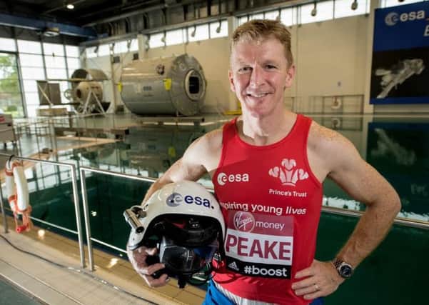 Tim Peake is set to run the London Marathon aboard the International Space Station Picture from Virgin Money London Marathon