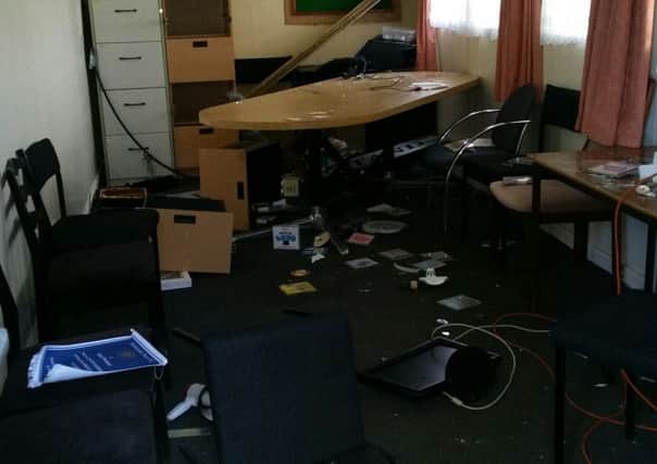 The committee room has been broken into at East Preston Football Club