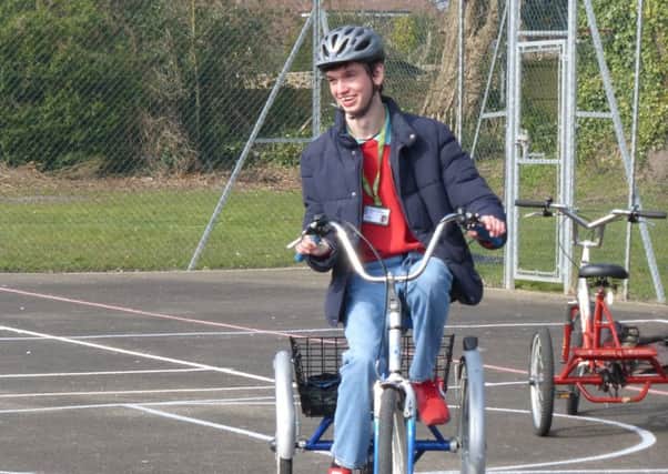 Pupils at St Mary's were visited by Sustrans for a Bike It day