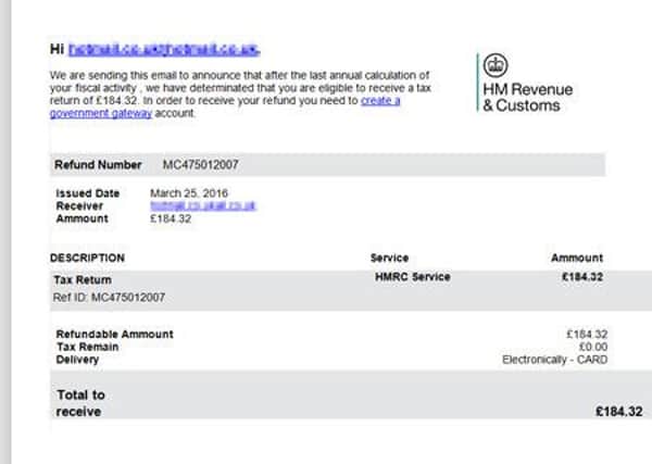 The HMRC Scam email