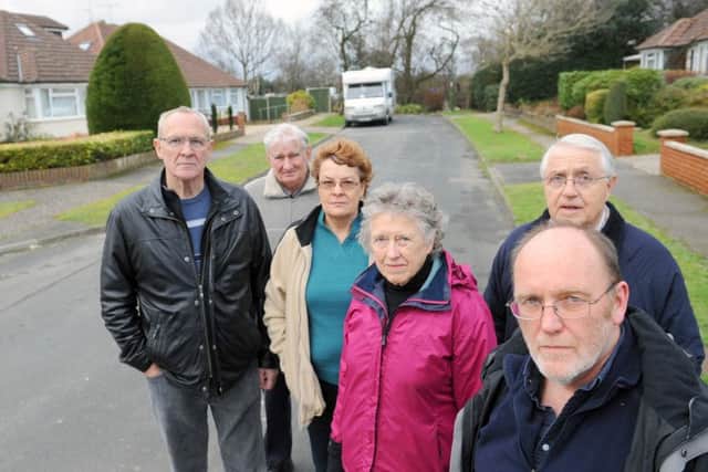Ringley Road residents pictured in early 2014 before the development was granted planning permission